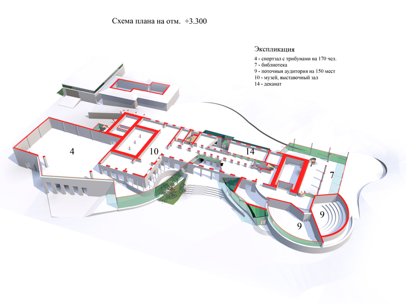 Реконструкция ИАРХИ ЮФУ, план