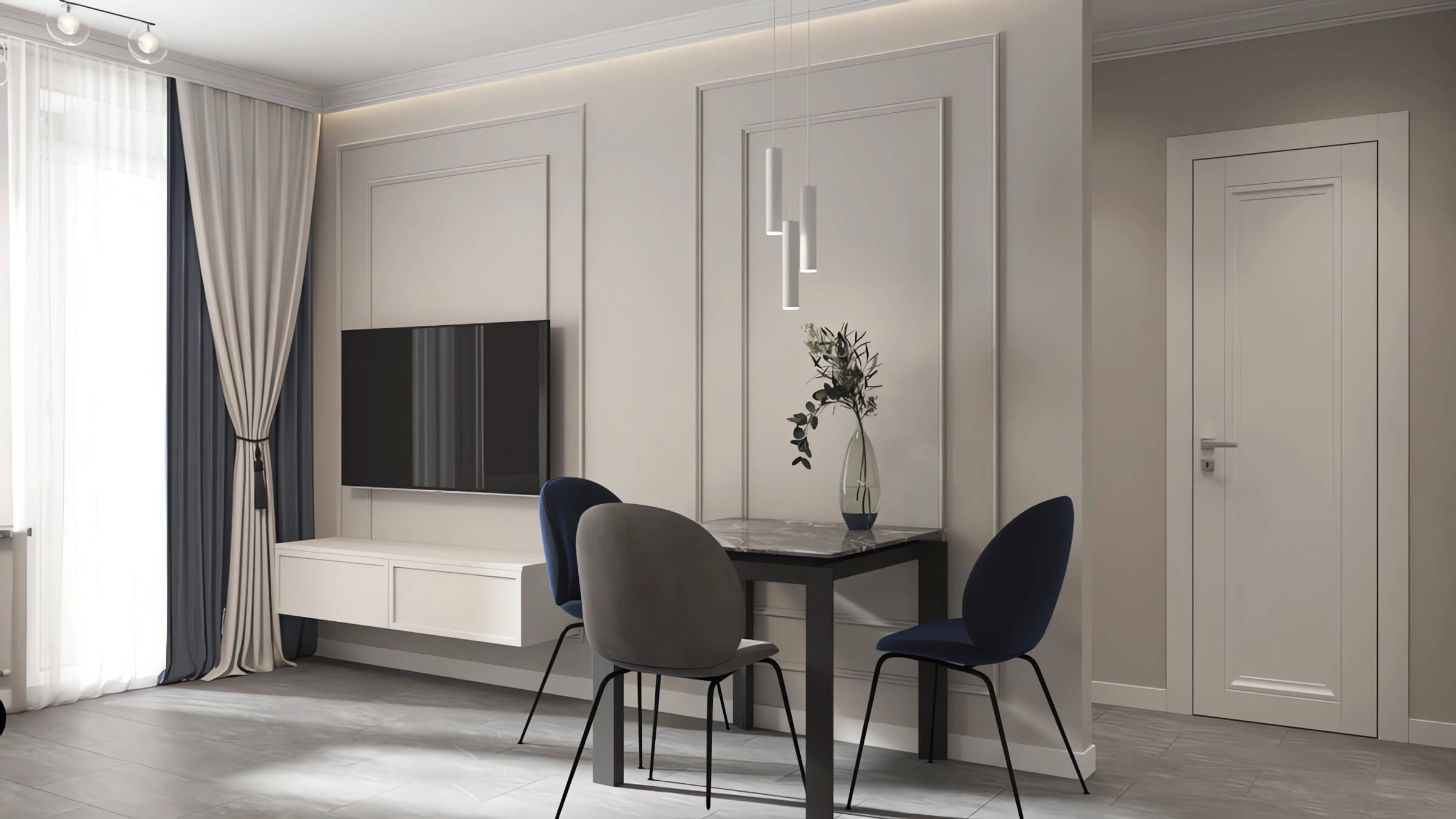 Дизайн интерьера евродвушки 38 кв м в новостройке