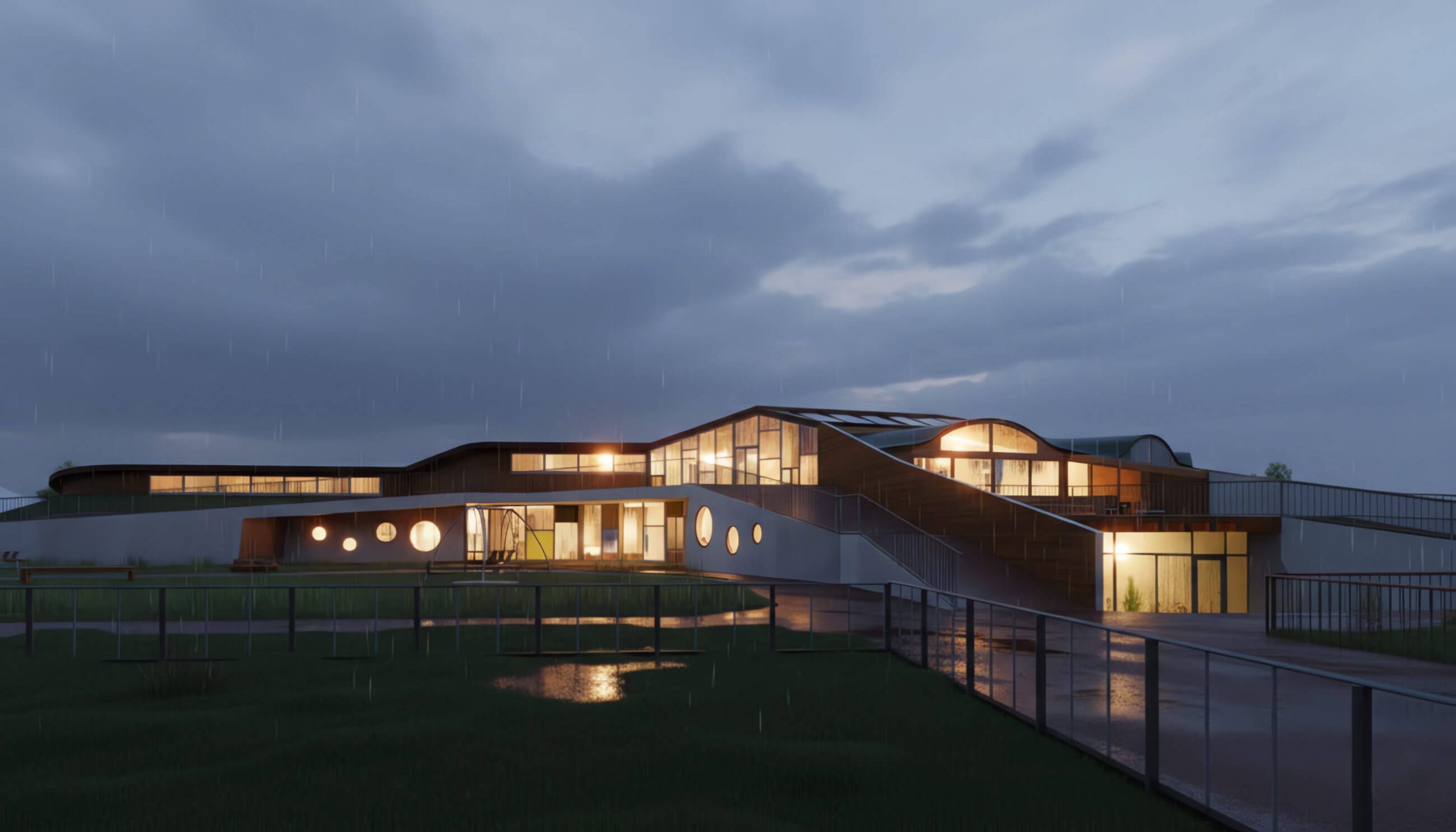 Конкурсный архитектурный проект детского сада "Сады Придонья"